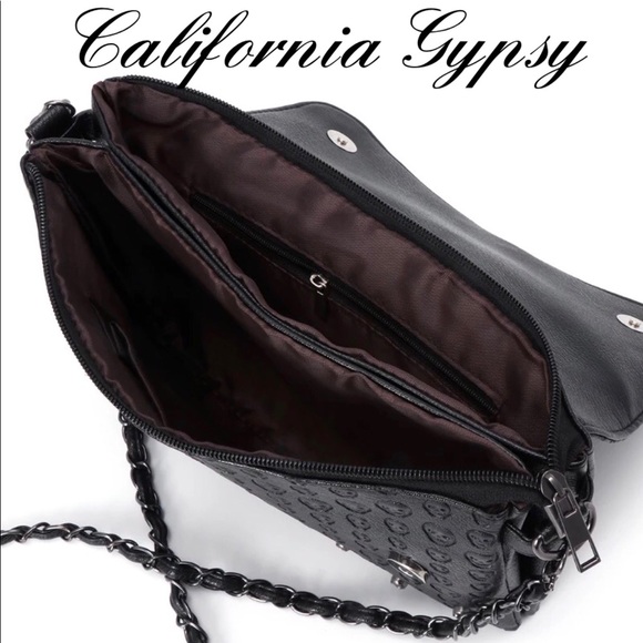 Large Studded Skull Crossbody Bag - Picture 2 of 10